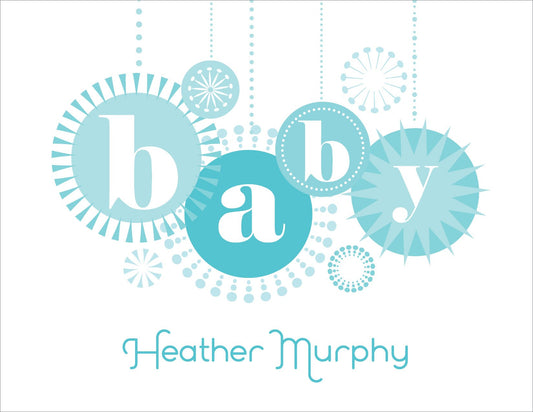 Baby Ornaments Bali Note Cards