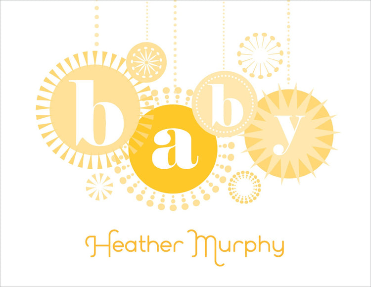 Baby Ornaments Buttercup Note Cards