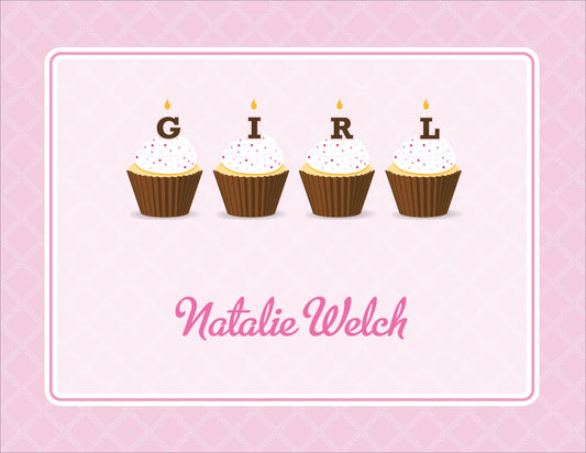 Cupcake Girl Note Cards
