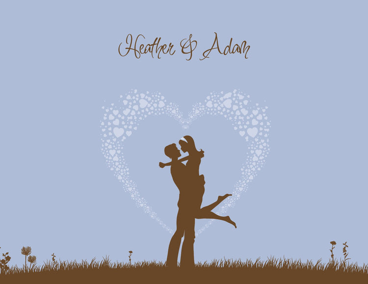 Happy in Love Silhouette Hydrangea Thank You Cards