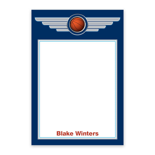 Basketball Icon Personalized Notepad