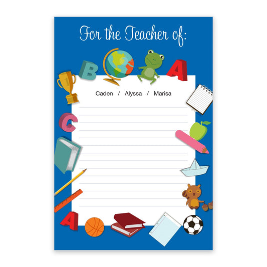 For the Teacher Of Personalized Notepad