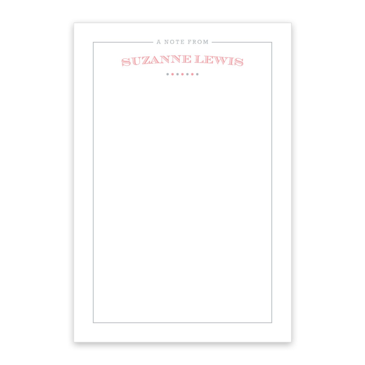 Simply Vintage Personalized Notepad