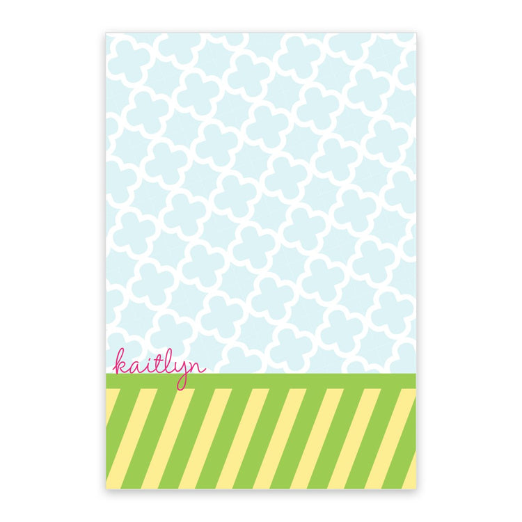 Preppy & Bold Personalized Notepad