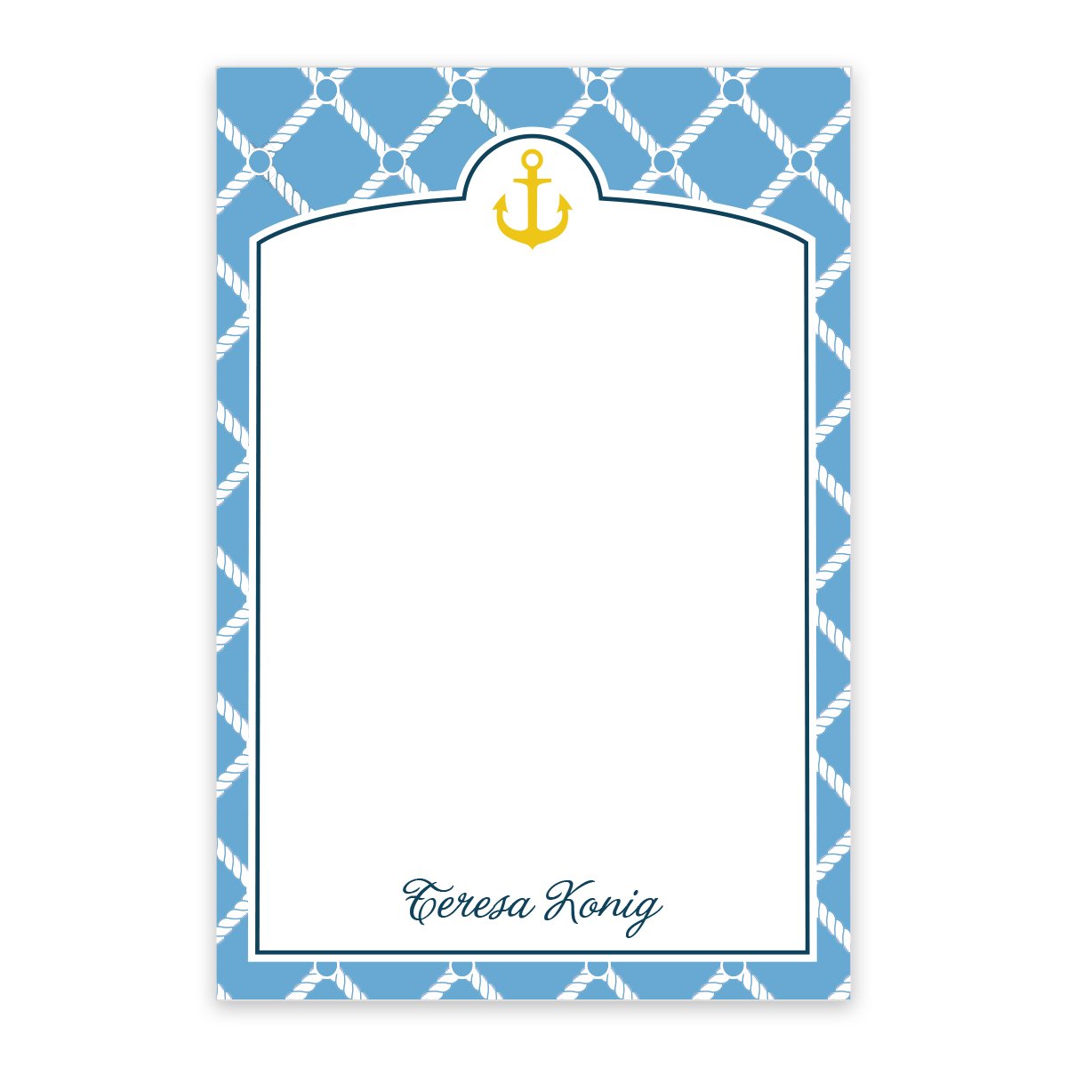 Anchor Personalized Notepad