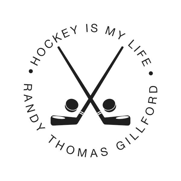 Hockey Sticks Stamper or Embosser