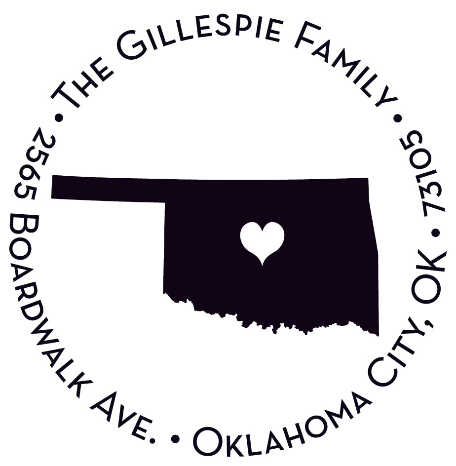 Capital of Oklahoma Stamper or Embosser